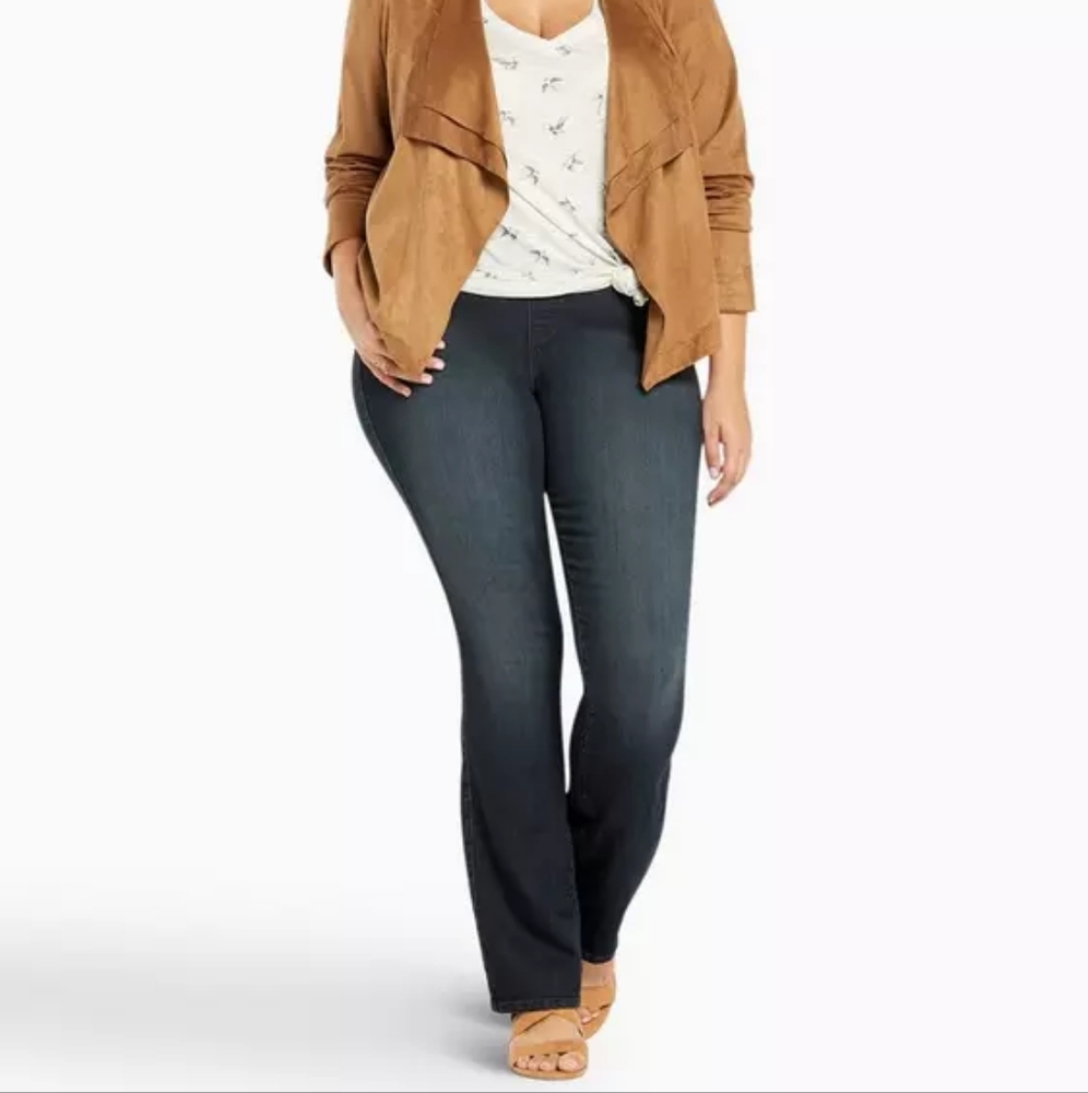Lane Bryant Women's Boot Cut Jeans - Dark Blue